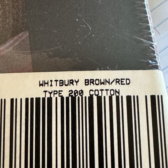 Vintage RALPH LAUREN KING Flat Sheet Whitbury Paisley Black Red Brown Combed - Picture 7 of 8